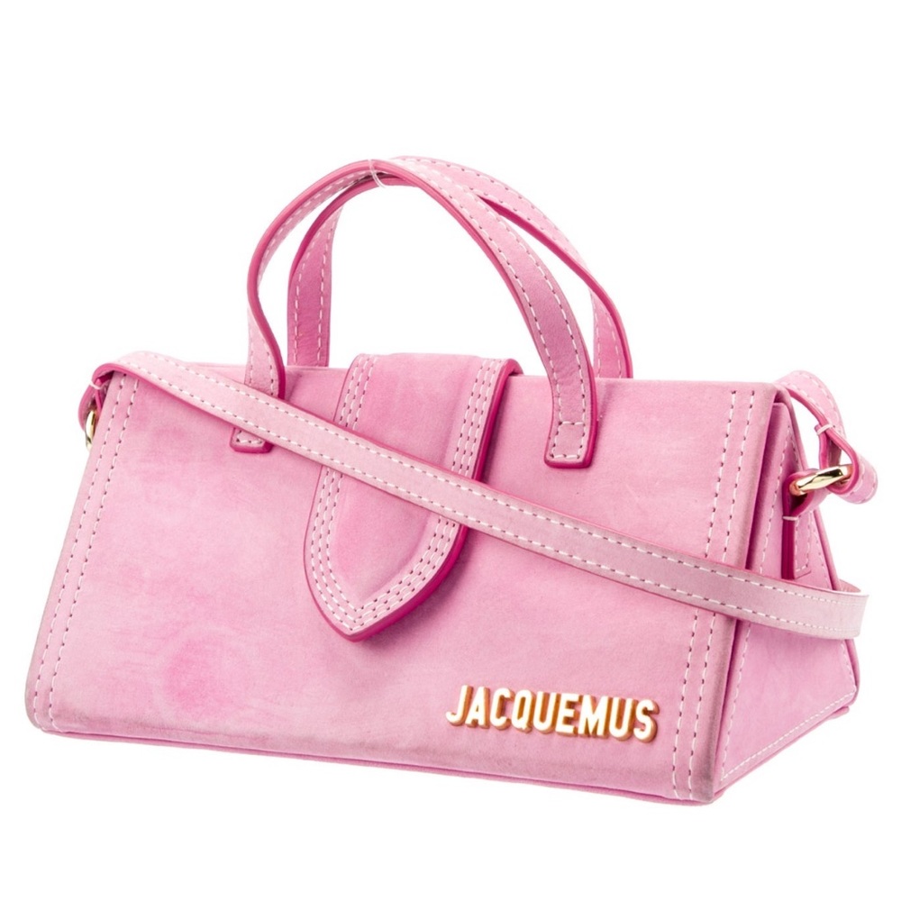 Jacquemus mini suede bag - pink